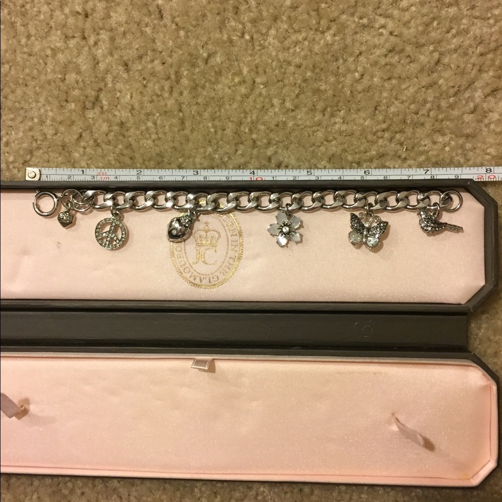 Silver Juicy Couture charm bracelet!!!