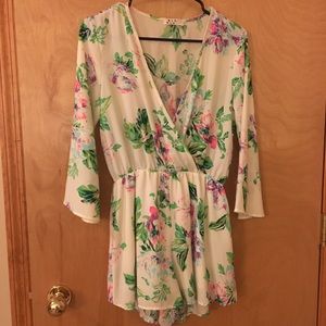 Floral boutique romper