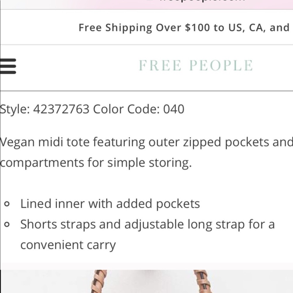 Free People Cameron Midi Tote - Picture 6 of 8