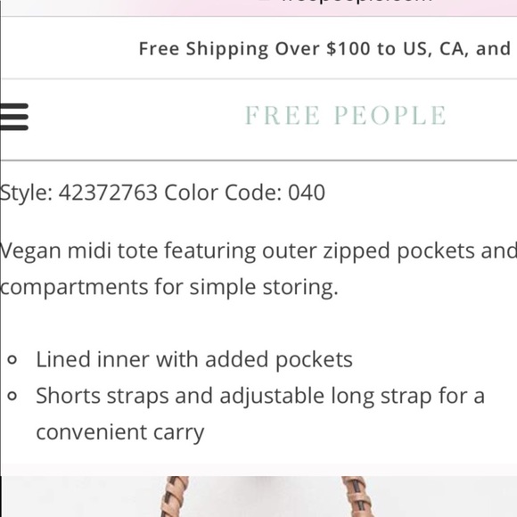 Free People Cameron Midi Tote - Picture 6 of 8