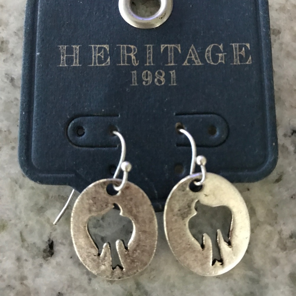 Silver Bird Earrings