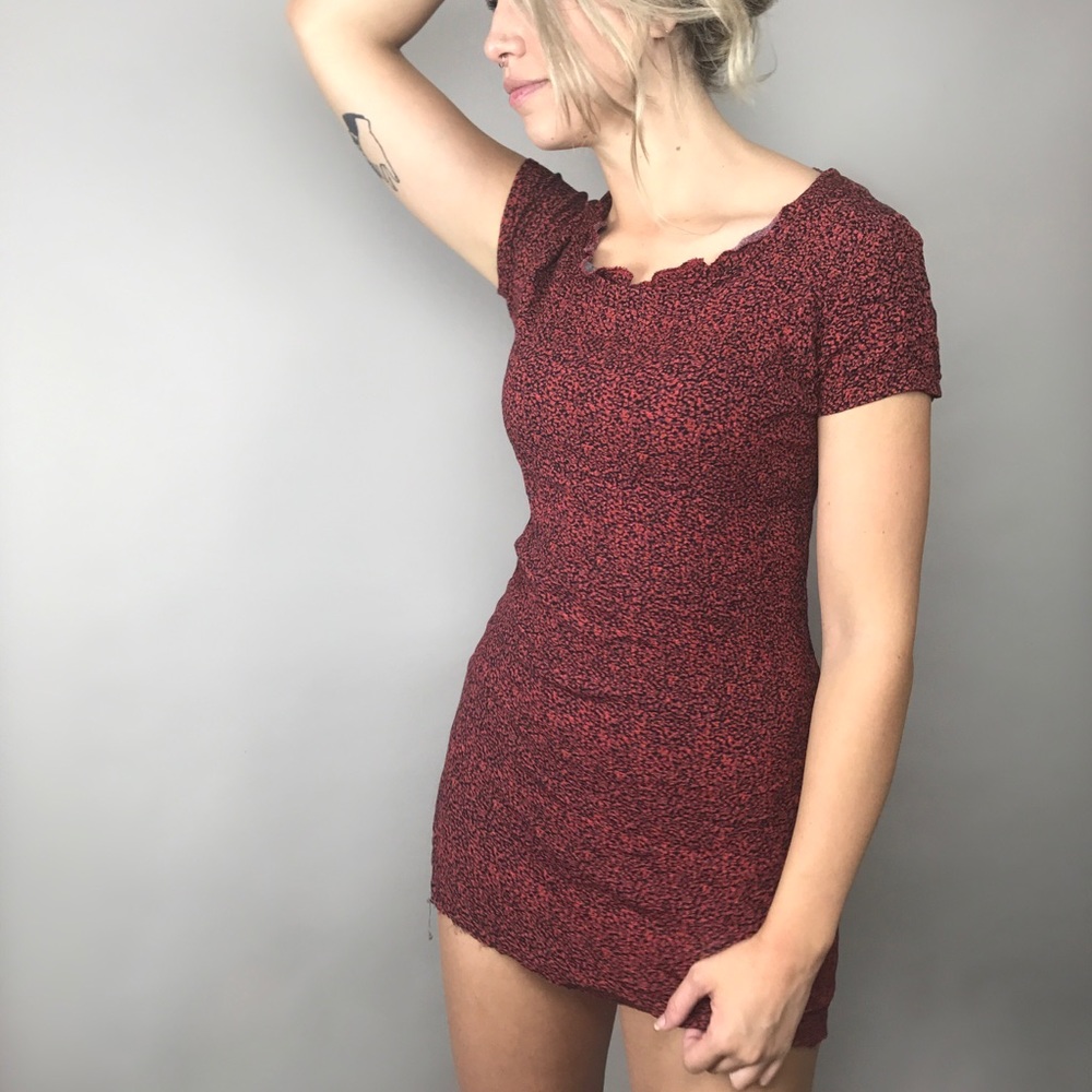 Sexy red mini dress vintage