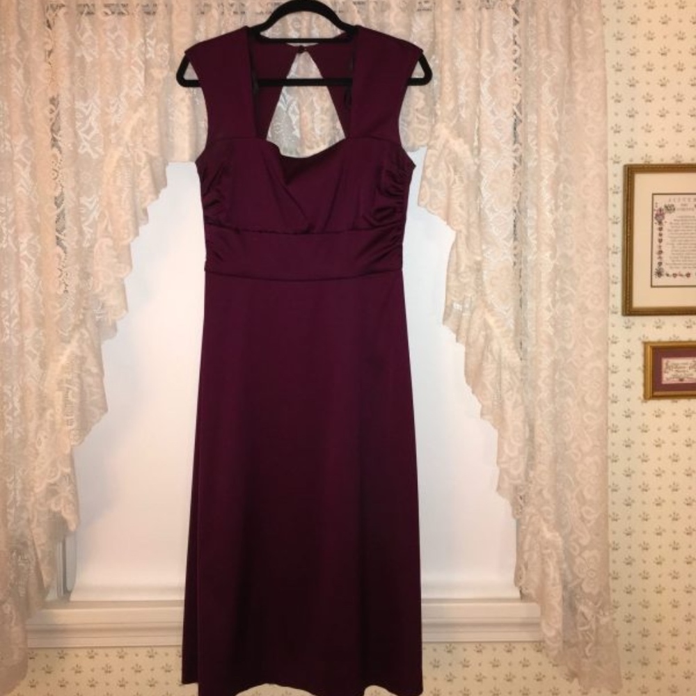 Classic A-line Keyhole Dress