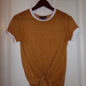 Forever 21 dark yellow t shirt