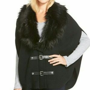 Michael Kors sweater vest knit cardigan poncho