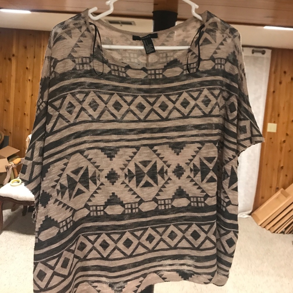 Poncho style shirt