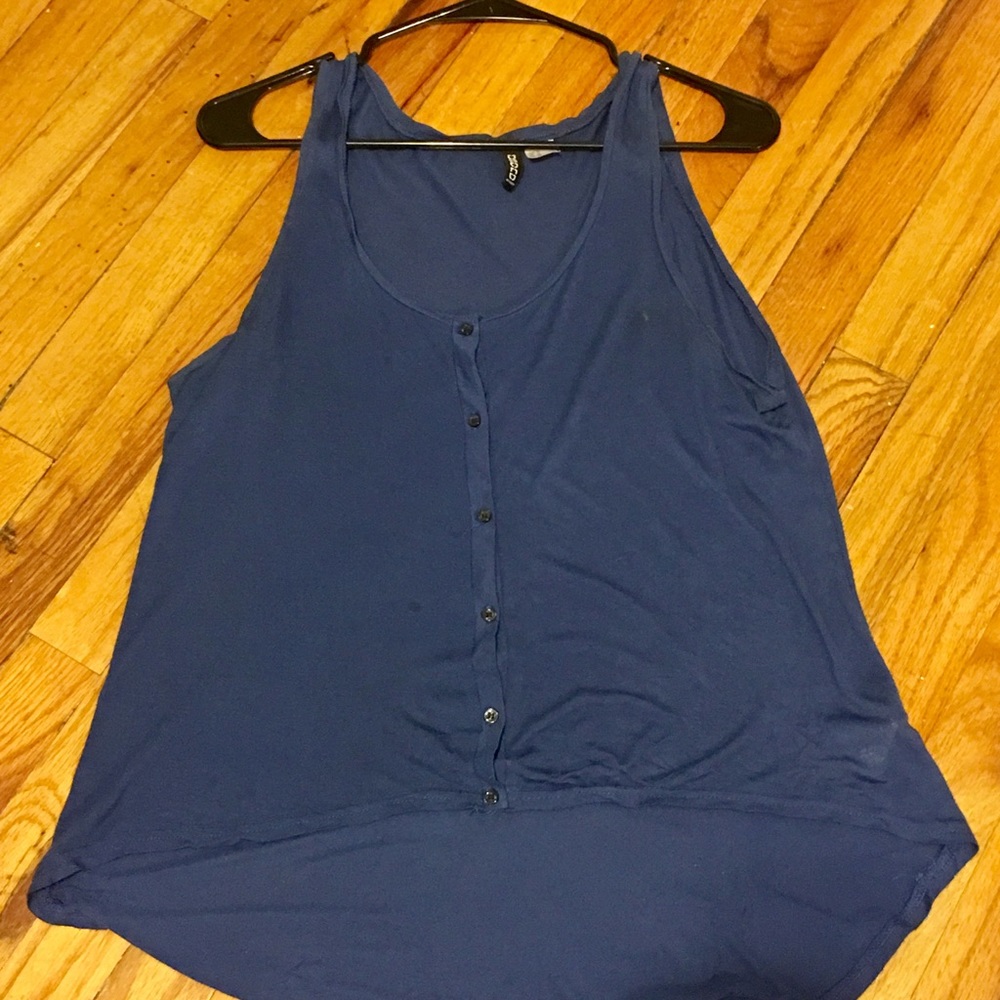 Button down tank top