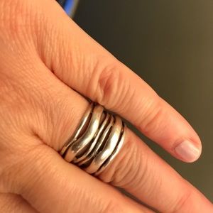 Sterling silver ring.