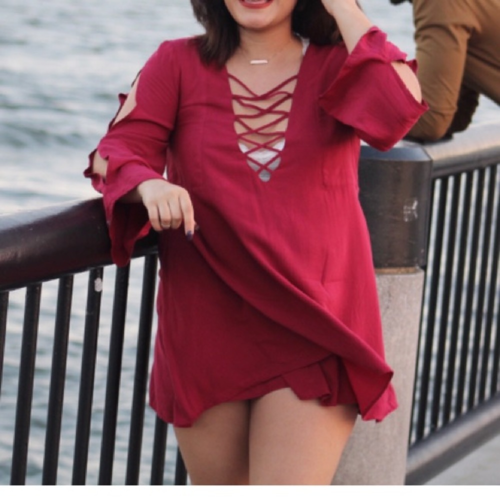 Garnet mini dress
