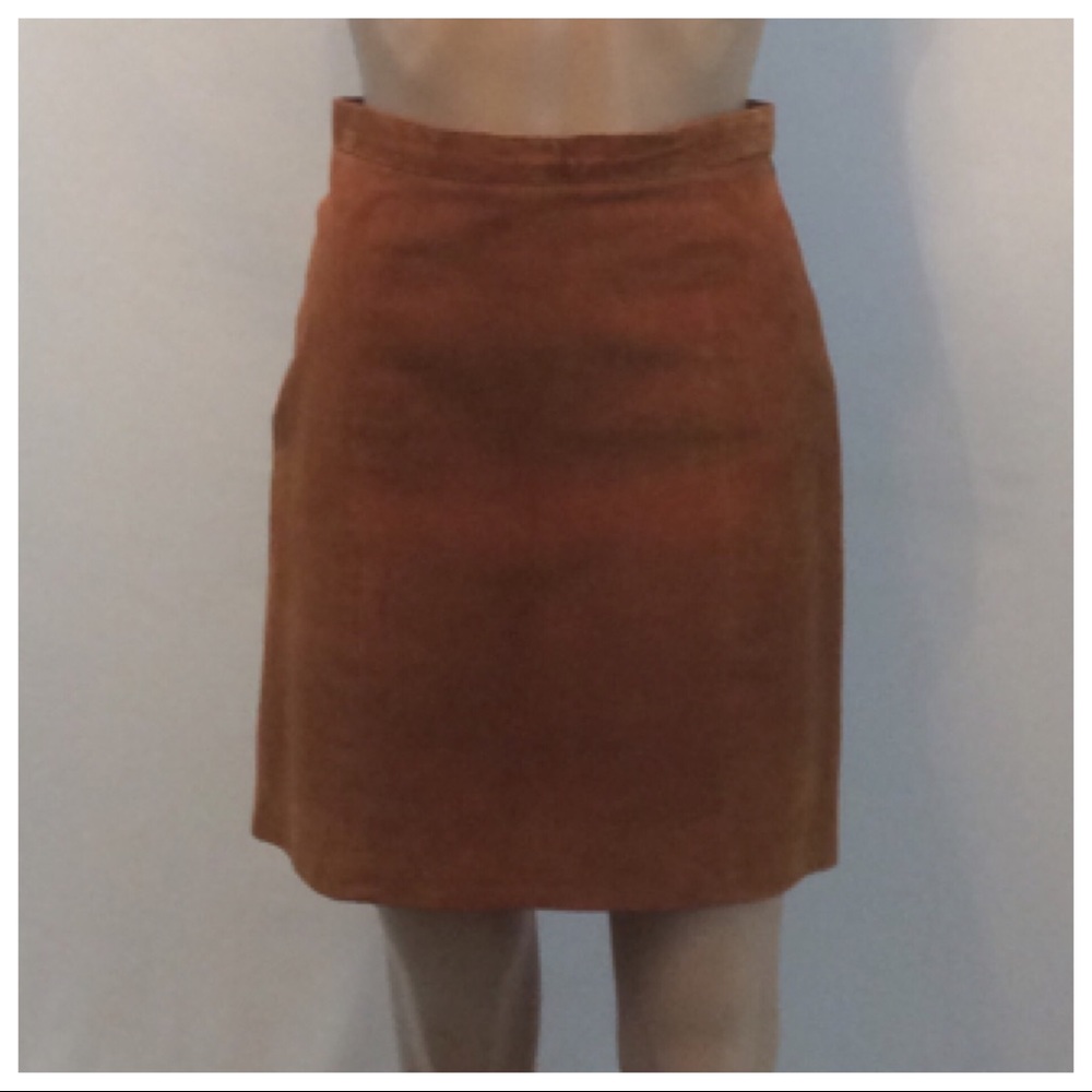 PHOENIX TRADING Lined Leather Skirt
