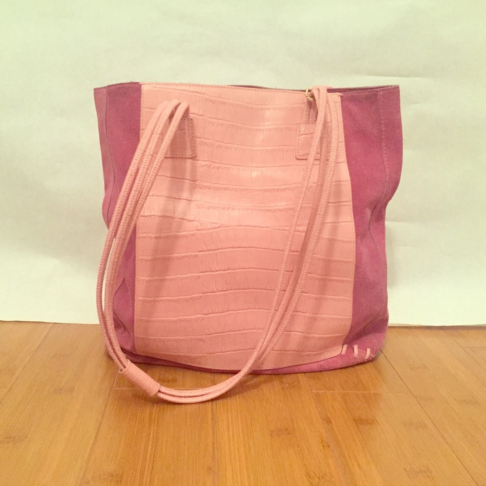 Bloomingdales pink tote