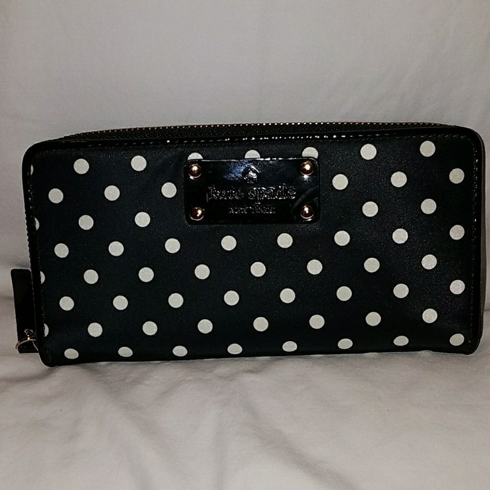 Kate Spade - Nylon Polka Dot Wallet