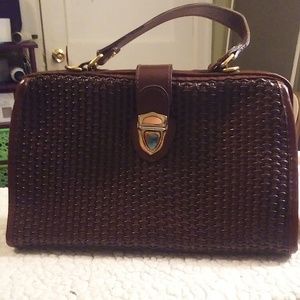 Vintage Woven Bag With Clasp