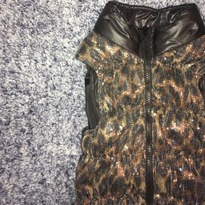 Girls leopard print vest