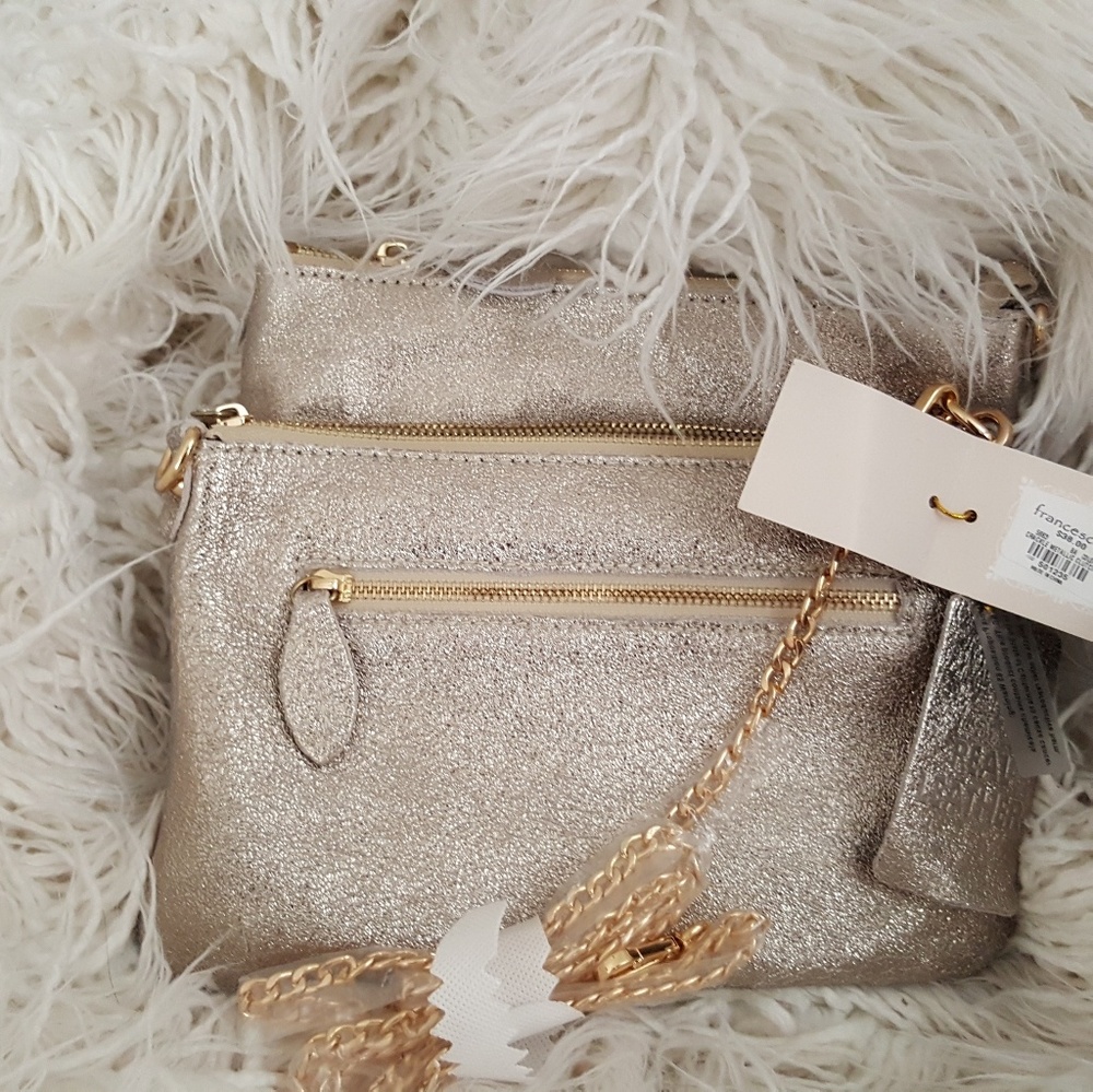 Gold crossbody dag
