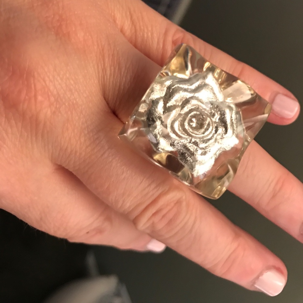 Lucite ring.