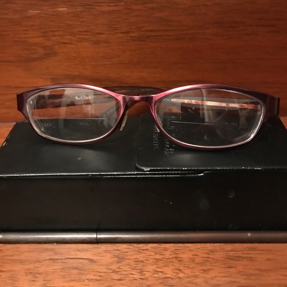 Rare Paul Smith spectacles, purple metal...