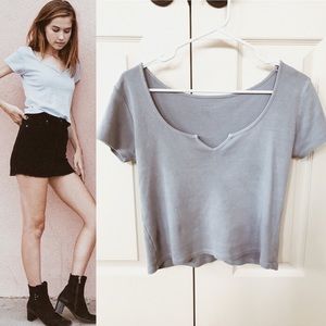 🆕BRANDY Monet Crop Top Blue