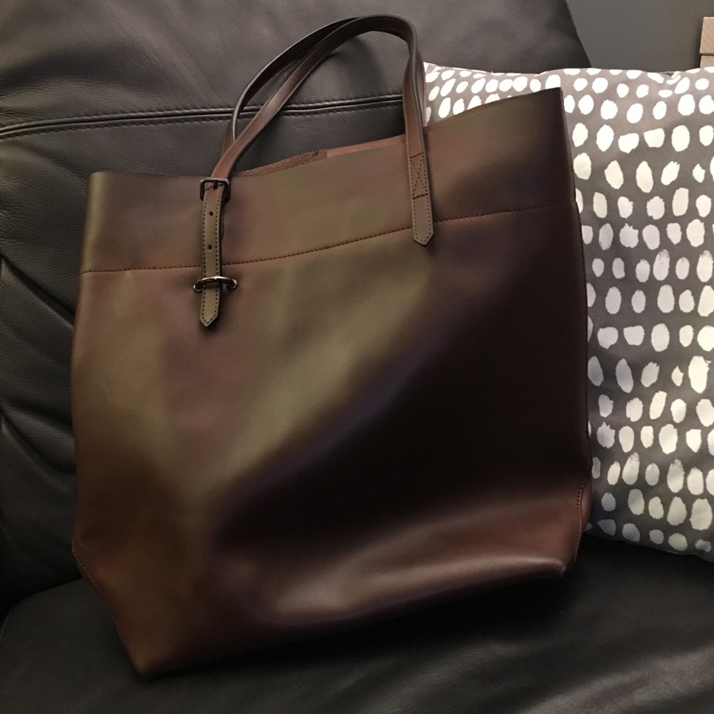 Yaluxe Women's Vintage Style Brown Leather Bag