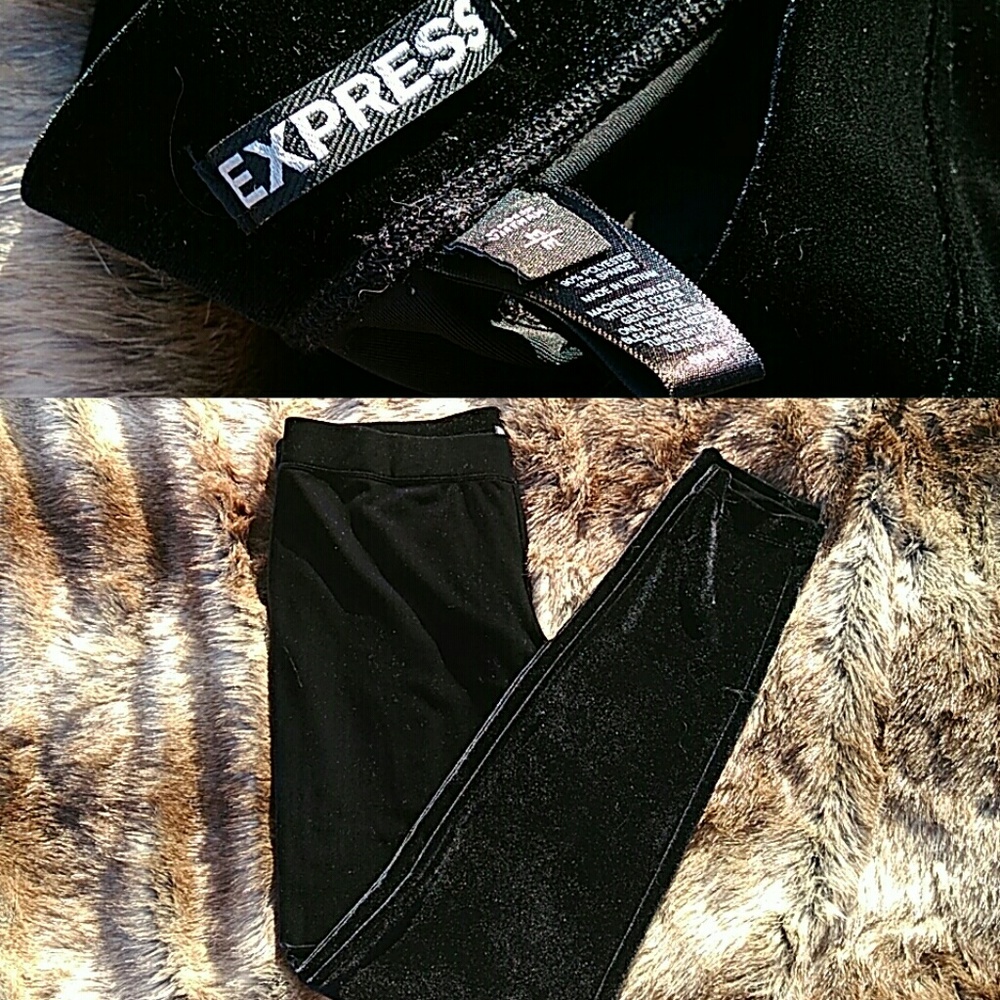 ❌SOLD❌ NEW Express velvet leggings