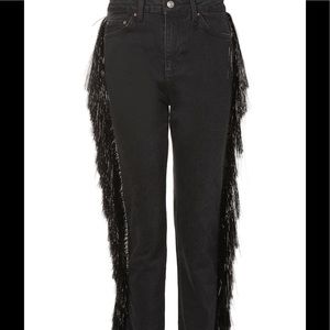 TOPSHOP moto tinsel jeans size 28