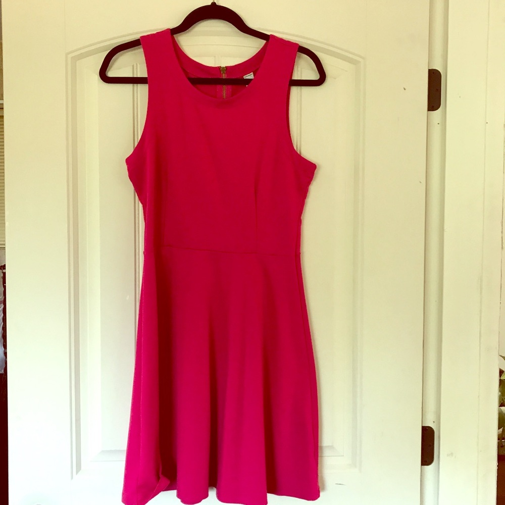 Hot pink dress