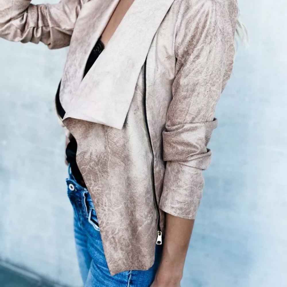 ❄️WINTER SALE❄️Lapel Faux Suede Jacket - Picture 3 of 7