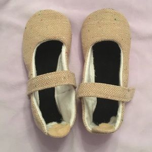 Gracious May Beige Tweed Mary Jane Shoes