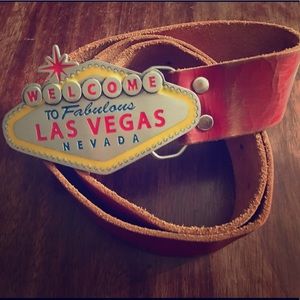 Brave Las Vegas Sign Statement Belt! 🎰💸♠️♥️♣️♦️