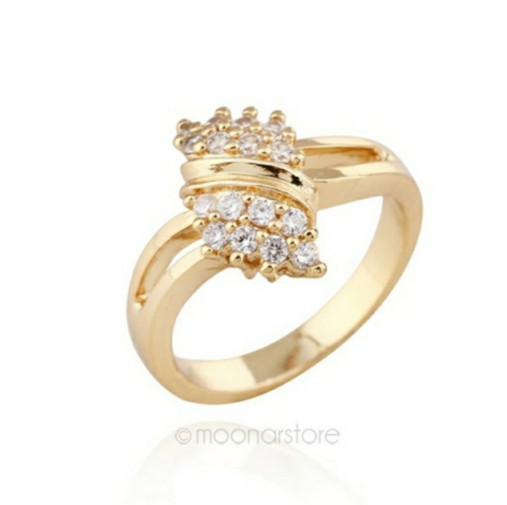 🆕"ANNIVERSARY TIME"RHINESTONE CRYSTAL RING💍