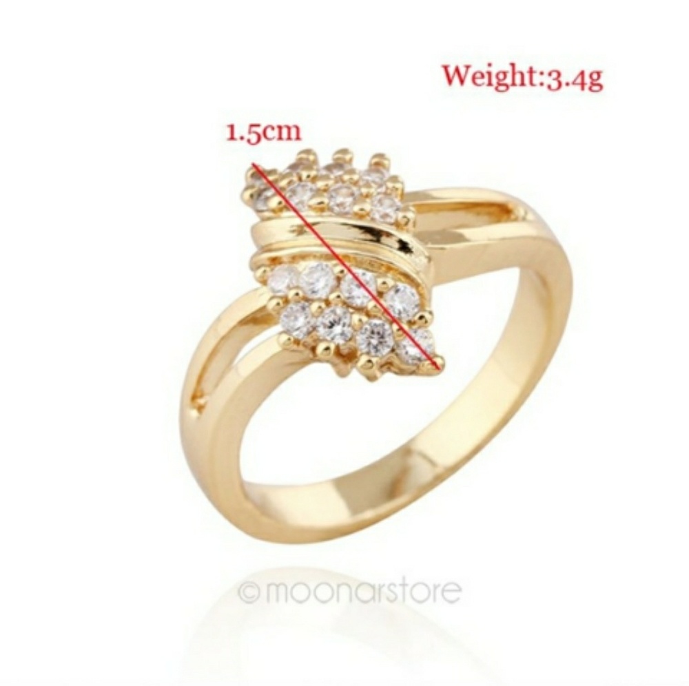 🆕"ANNIVERSARY TIME"RHINESTONE CRYSTAL RING💍 - Picture 3 of 7