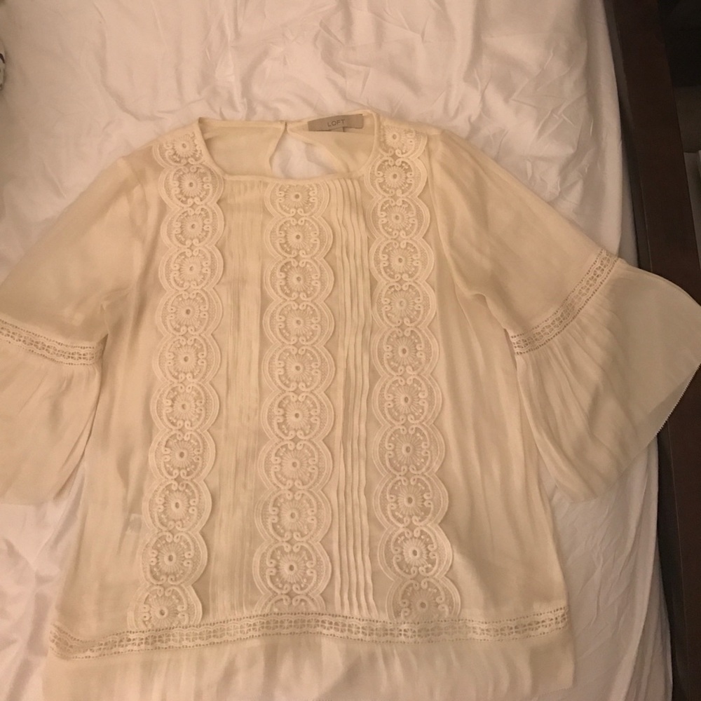 Beautiful Embroidered Ivory Top