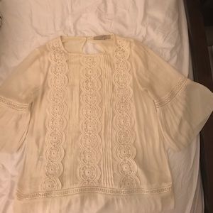 Beautiful Embroidered Ivory Top