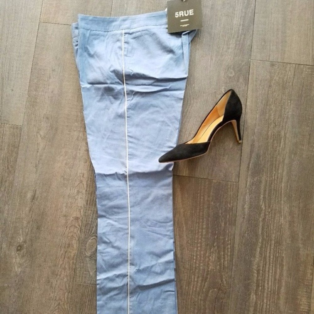 5Rue Blue cotton trousers size M Made in Italy