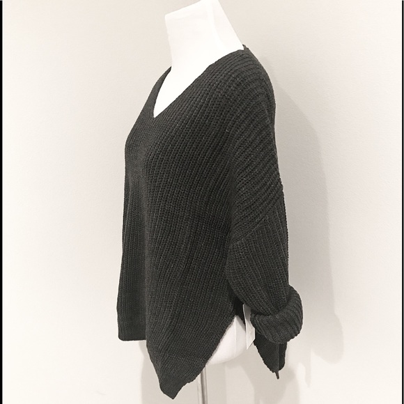 LAST ONE// Charcoal knitted sweater - Picture 4 of 5