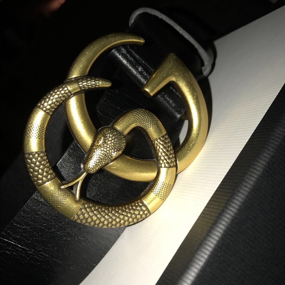 Gucci Belt double G snake belt