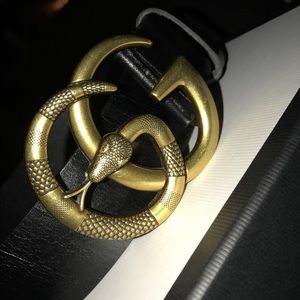 Gucci Belt double G snake belt