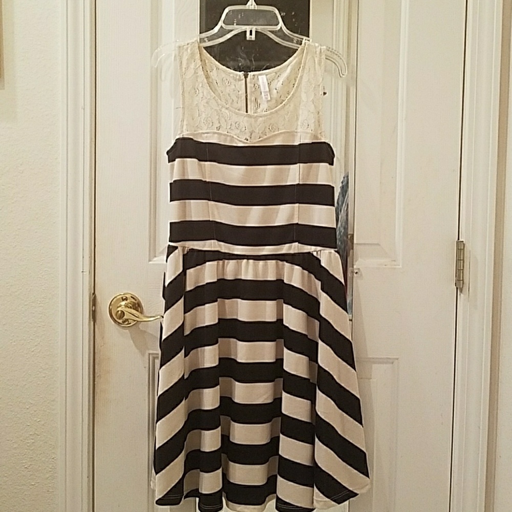 Striped Xhilaration Dress
