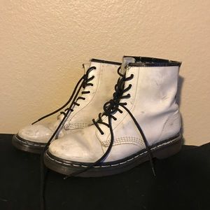 Vintage white Dr Martens