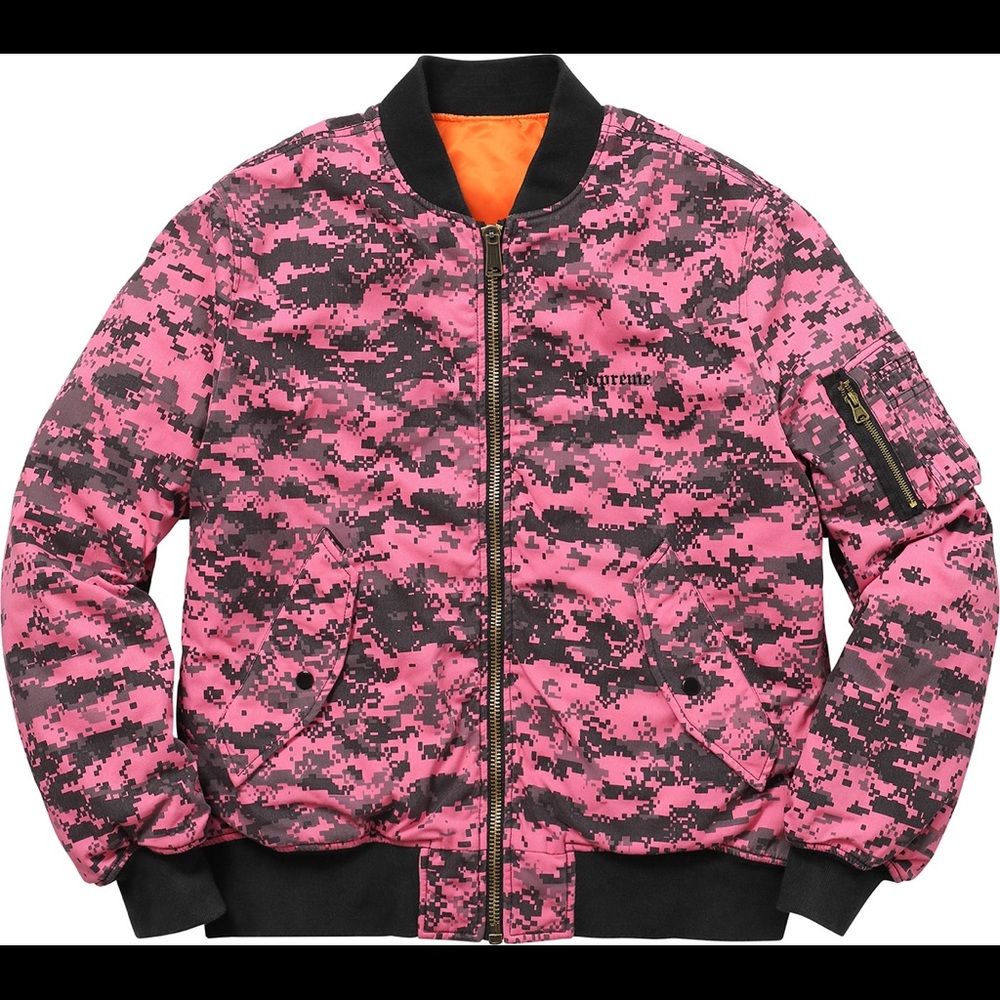 Supreme digi camp MA-1 coat