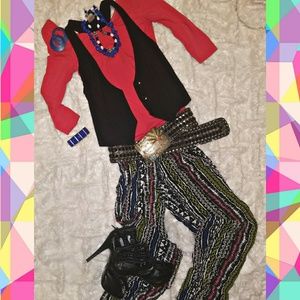 Tribal palazzo pants