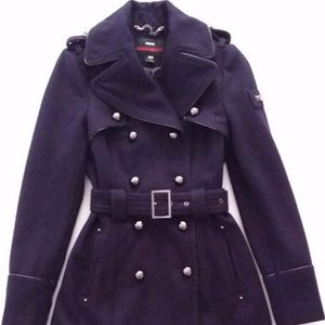 Miss Sixty Purple Military Style Coat