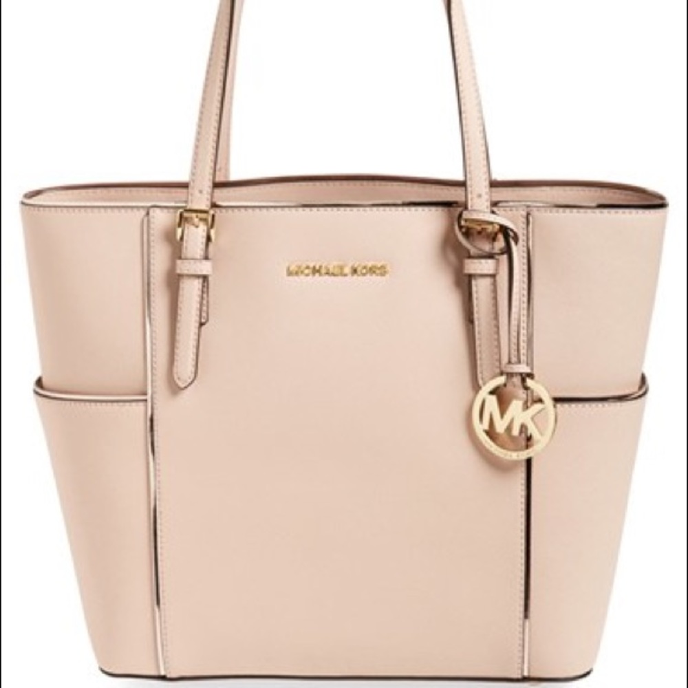 Michael Kors Women's Pink 'specchio Jet Set' Tote