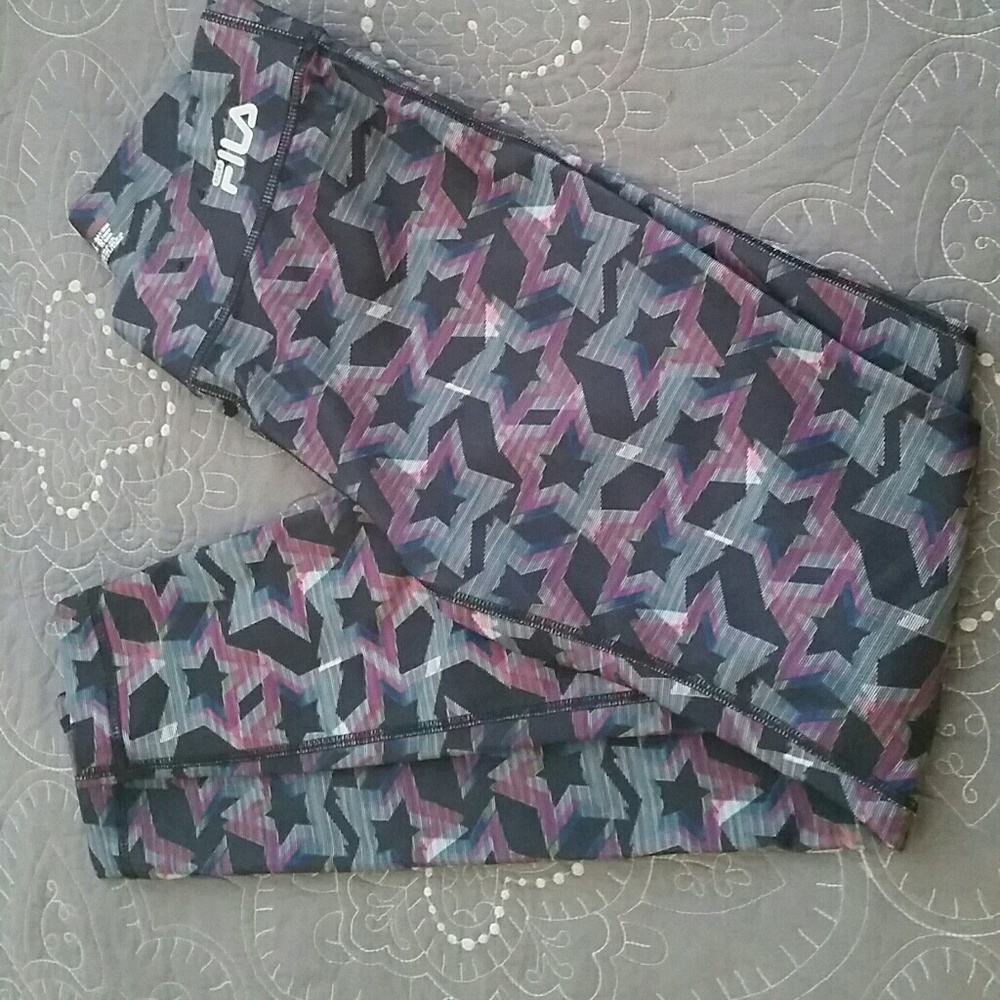 Fila star patterened yoga pants/leggings