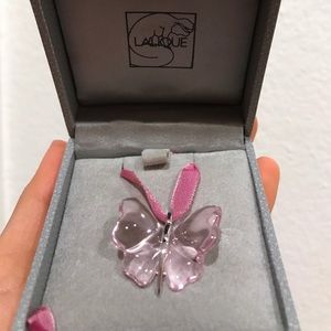 LALIQUE DESIGNER BUTTERFLY NECKLACE