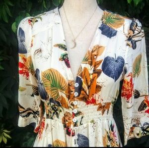 Gorgeous 40's style Boho maxi dress