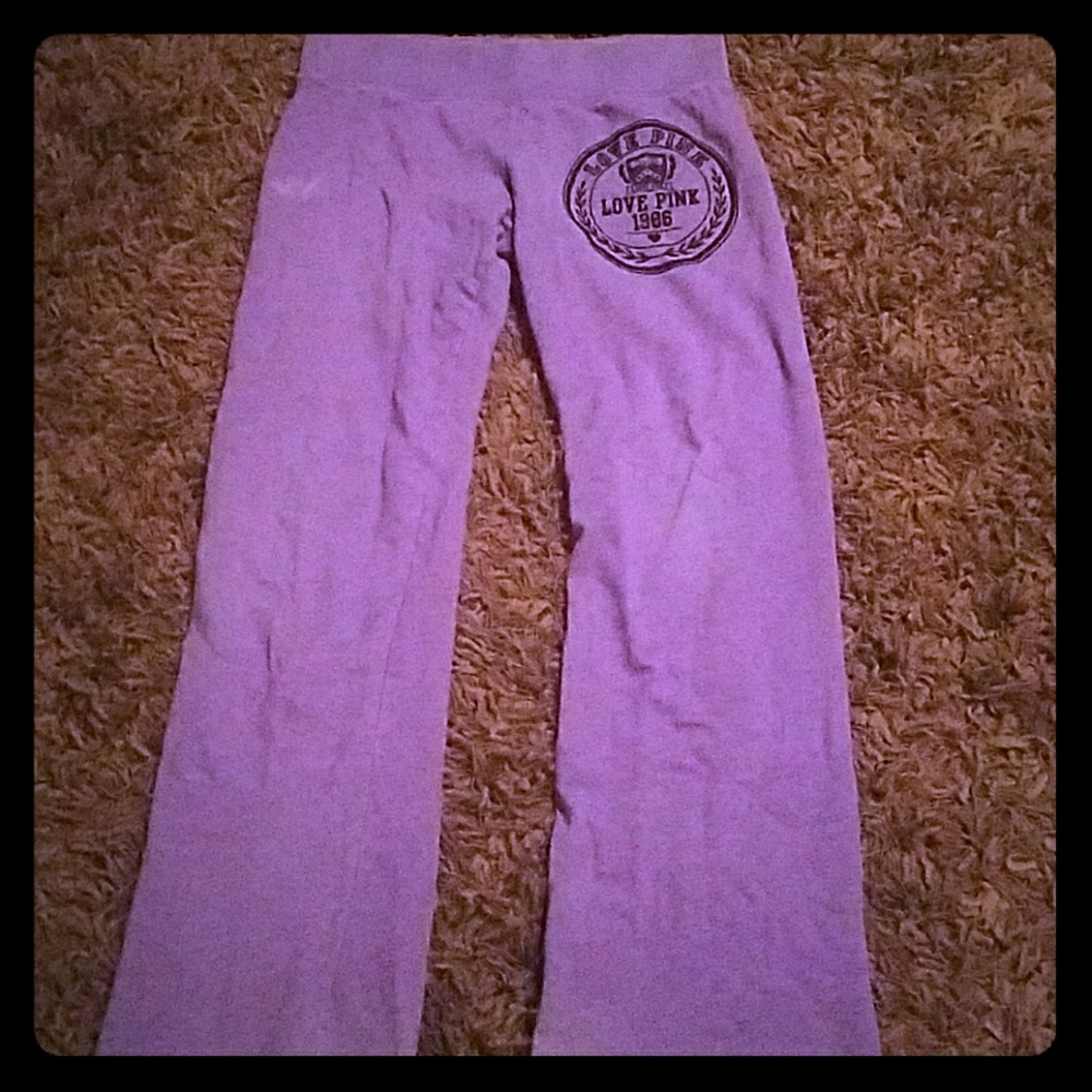 Cotton Victoria's Secret purple sweats "Love Pink"