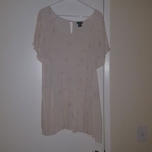 Ivory Chiffon top w/ gold stars