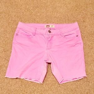 Juniors Size 13 Lilac cut-off shorts