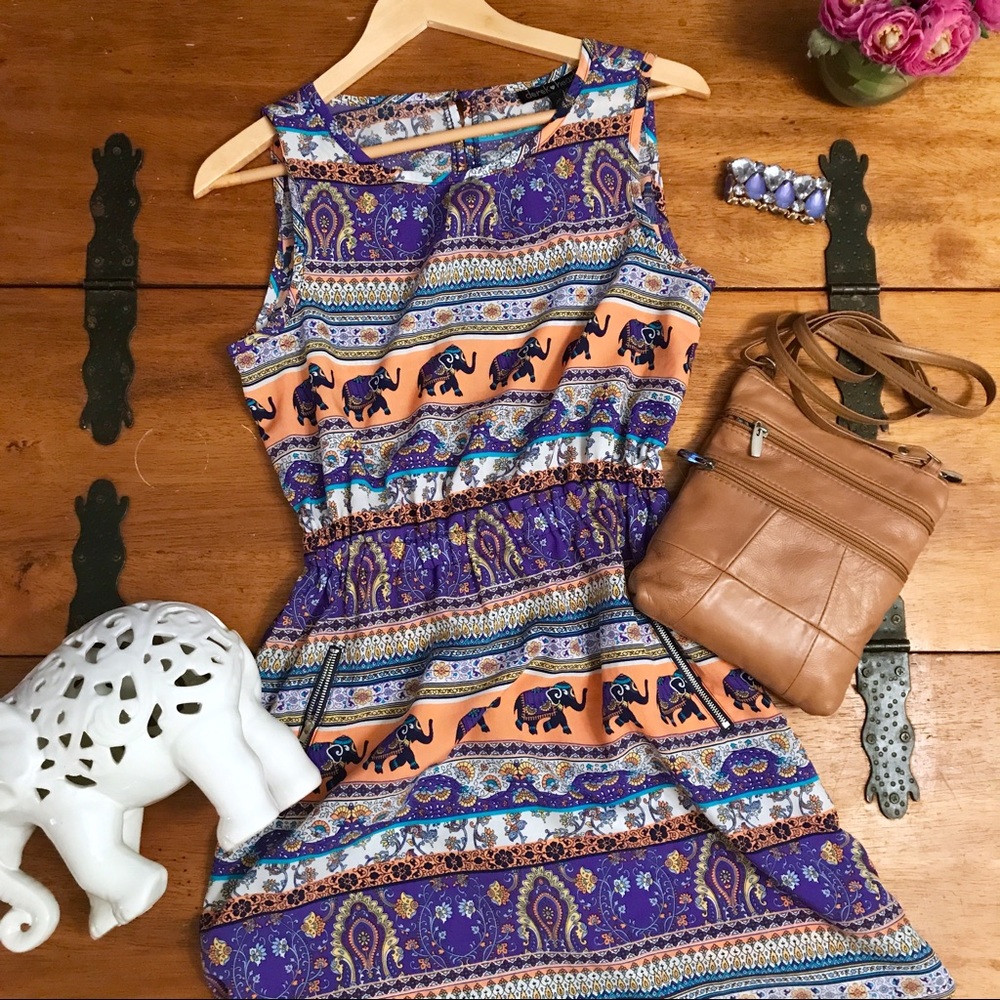 Derek Heart Elephant Dress - Women's Size M